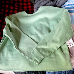 Green, hoodie never worn, still has tag